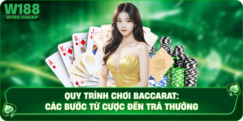 Quy trình chơi Baccarat: Các bước từ cược đến trả thưởng.